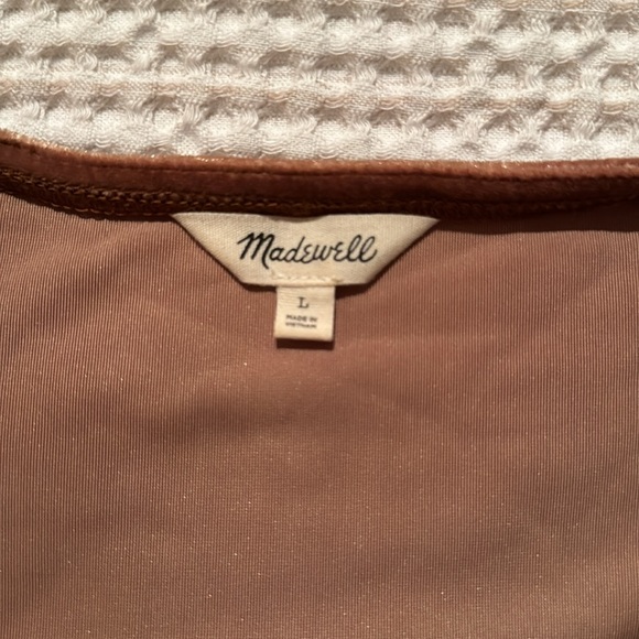 Madewell size L velvet top very gently worn couple times - Picture 3 of 3